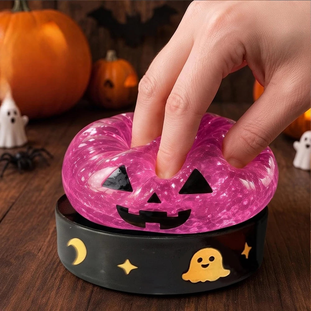 Pumpkin Ghost Squishy Toy